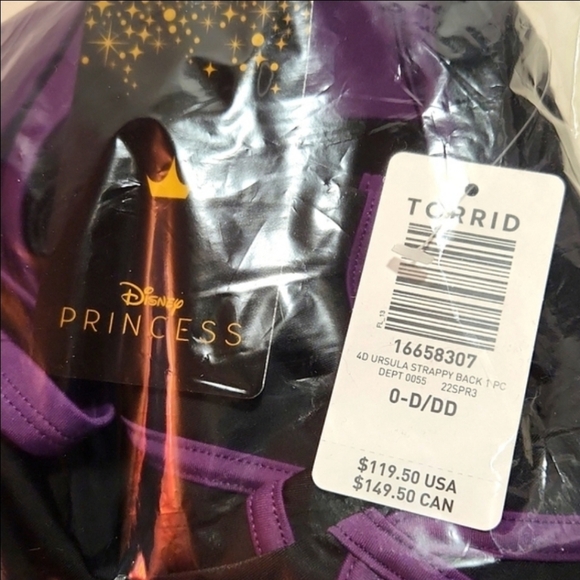 ❤️NWT VINTAGE TORRID SWIMSUIT DISNEY LITTLE MERMAID ONEPIECE URSULA - PLUS SIZE - Picture 7 of 16